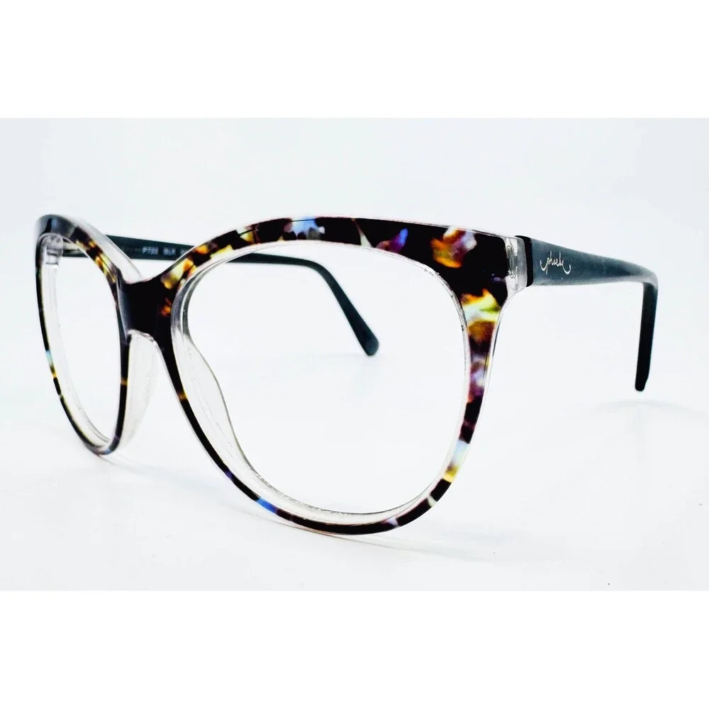 Phoebe Eyeglasses Women Black Tortoise Cat Eye P722 55-16-140